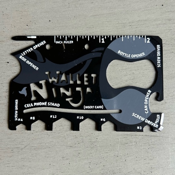 Original Pocket Wallet Ninja Multi-Tool 18 In 1 Credit Card -Multi Purpose Tool - Picture 1 of 9
